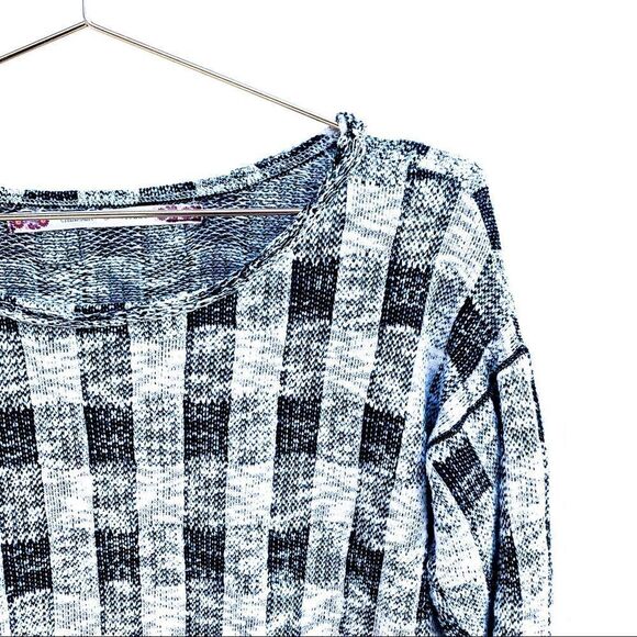 Chelsea and Violet Black White Plaid Check Top - Picture 2 of 11